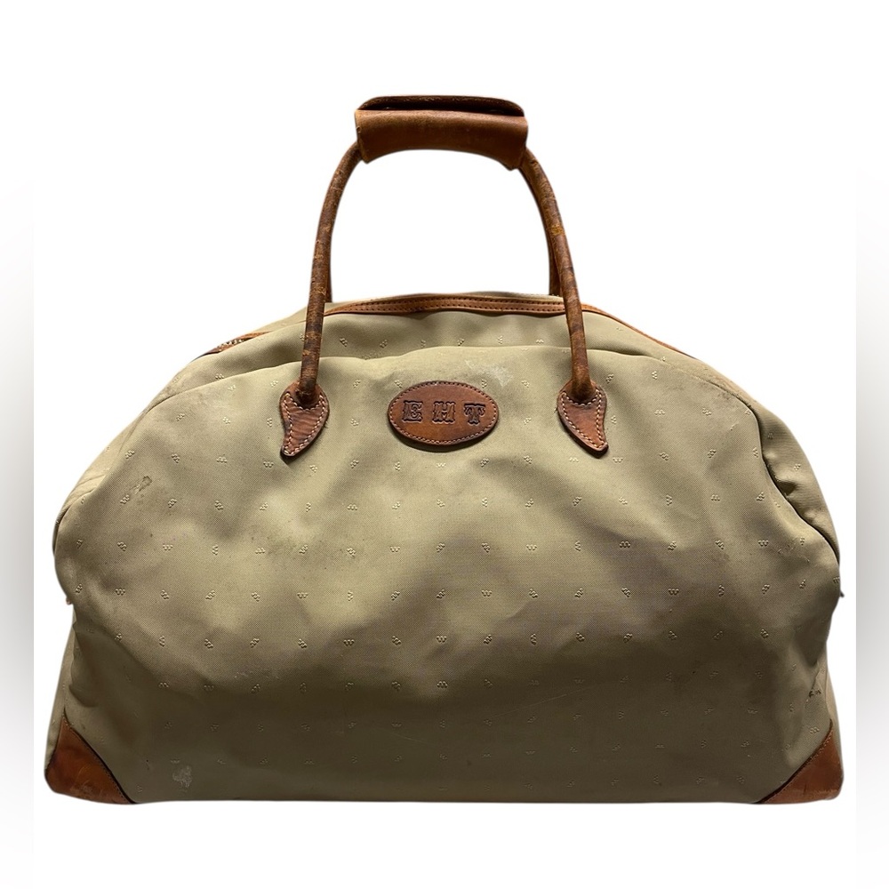 King Ranch Leather Trimmed Duffle Bag.